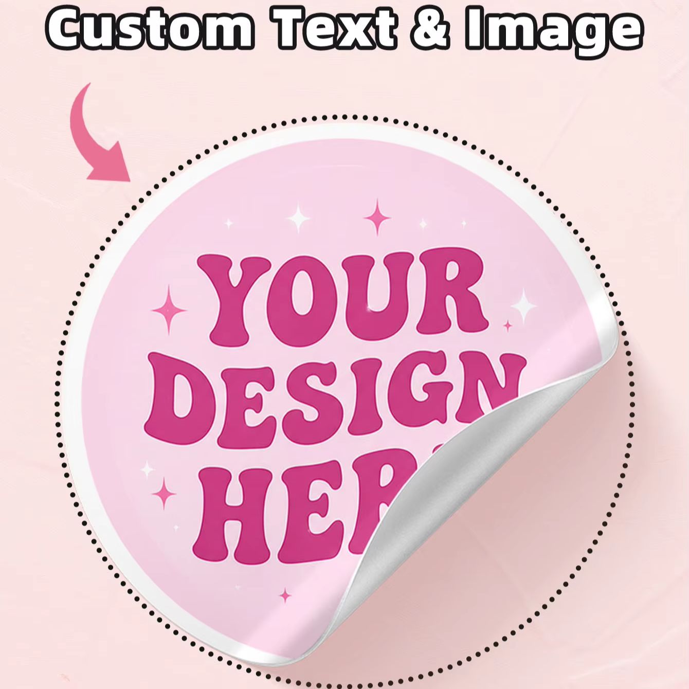 Personalised Candle Label - 1-130 Pezzi Adesivi Rotondi Personalizzati in