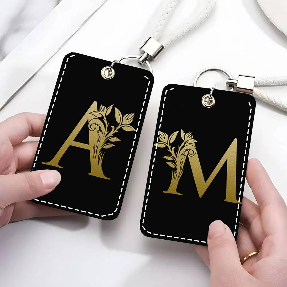 Monogram Keychain Leather - Porta Carte con Monogramma, Portachiavi, Porta