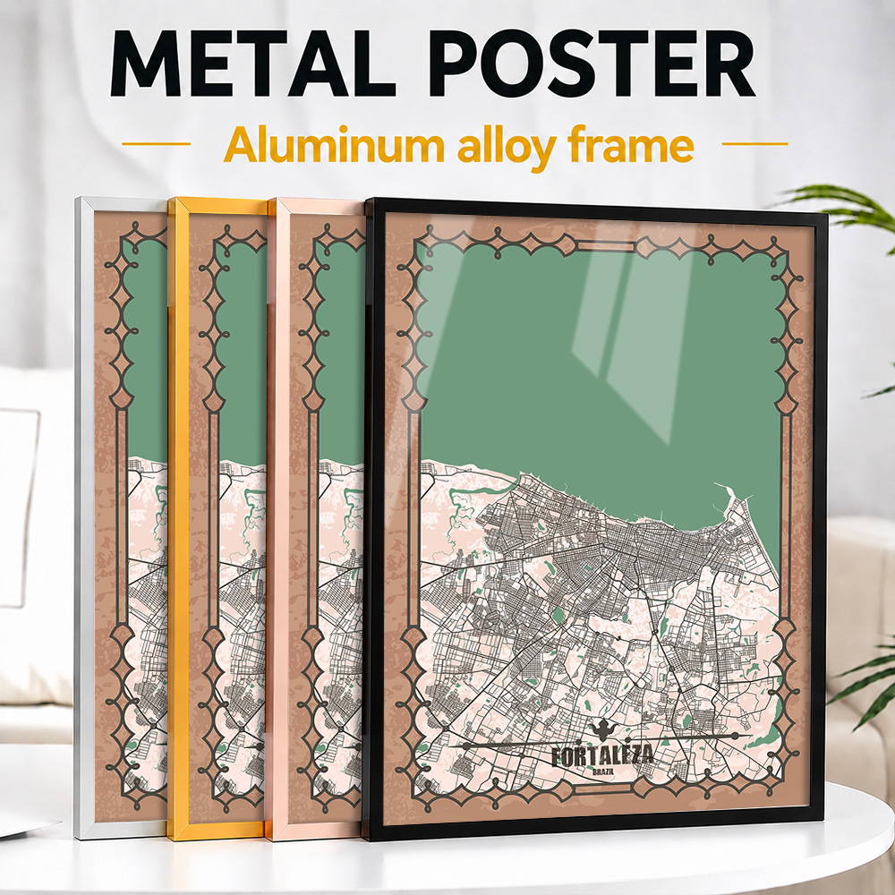 Custom Map Poster - Mappa della città di Fortaleza, stampa