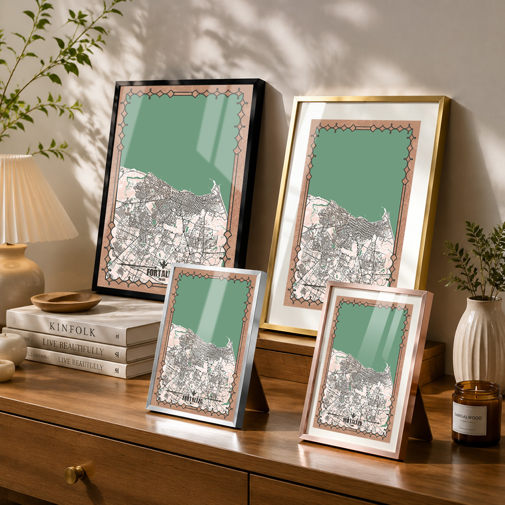 Mappa della città di Fortaleza - Custom Map Poster recensione e prezzo
